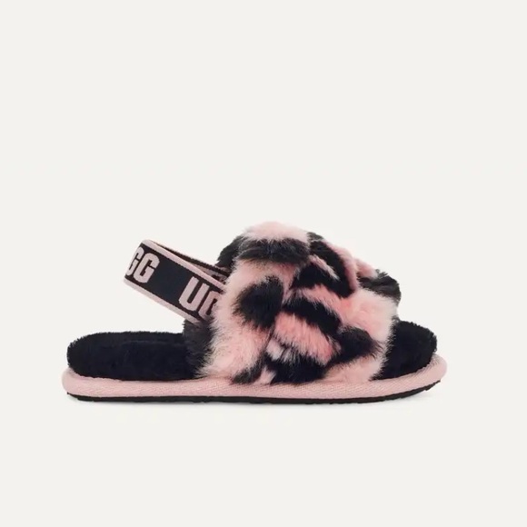 UGG Other - Ugg toddler Fluff Yeah Animalia pink black sz 8